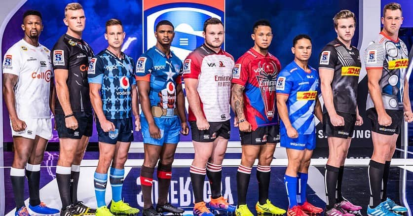 のインスタグラム：「💢 Vodacom Super Rugby 2020 season launched 😍 New super hero jerseys inspired by Marvel characters ⬆ Vodacom #SuperHeroSunday in Gauteng on 19 January」