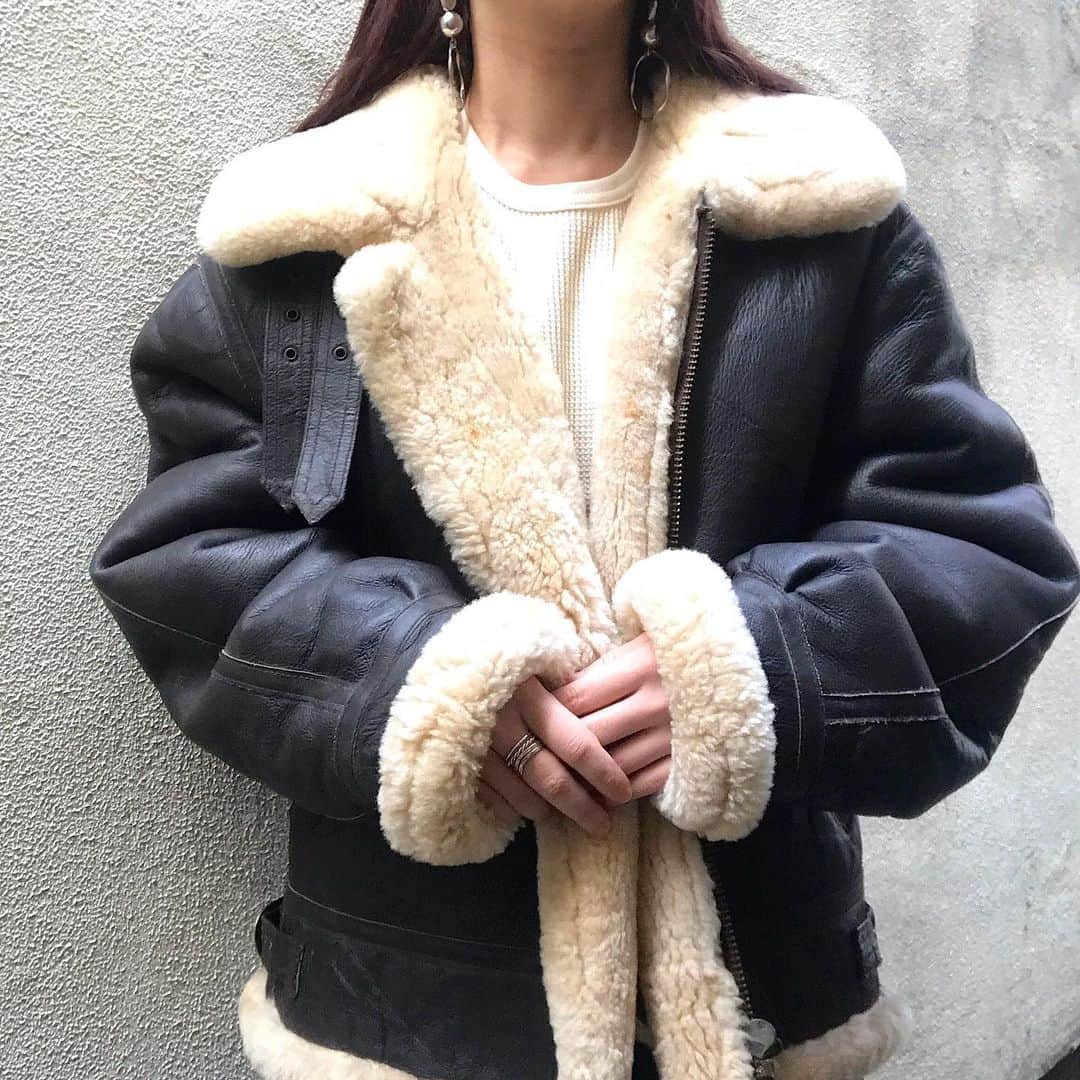 のインスタグラム：「TSGD_2nd @ shimokitazawa  vintage B3 jacket  staff styling :157cm」