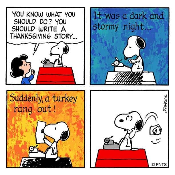 スヌーピーさんのインスタグラム写真 - (スヌーピーInstagram)「A Thanksgiving story by Snoopy.」11月29日 5時11分 - snoopygrams