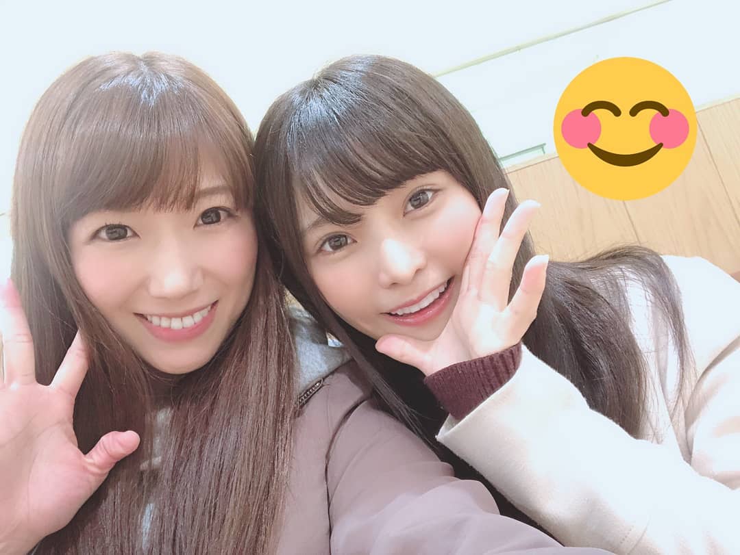 久留木玲のインスタグラム：「昨日もあやのんさんに会えたよ🐥💖 いつも優しくてお綺麗で、わたしみたいなのにもしっかりお気遣いしてくださる、、、とても素敵な方です♡  #加藤あやの #加藤あやのちゃん」