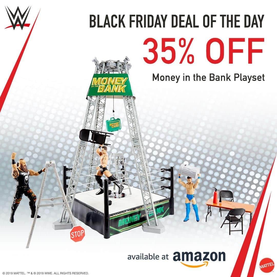 WWEさんのインスタグラム写真 - (WWEInstagram)「Cash in on #BlackFriday savings with 35% off a @WWE #MITB play set! #DealOfTheDay」11月29日 22時00分 - wwe