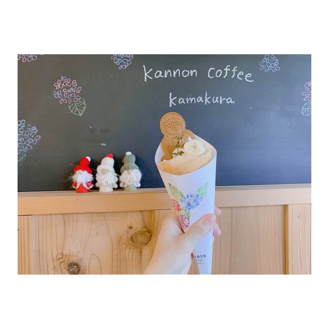 倉野尾成美さんのインスタグラム写真 - (倉野尾成美Instagram)「映え!!☺️✨ #kannoncoffee  #大仏クレープ  #鎌倉 #鎌倉カフェ」11月29日 22時39分 - noochan_1108