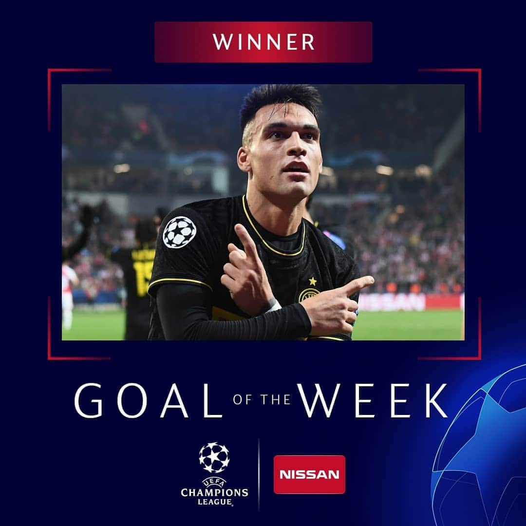 UEFAチャンピオンズリーグさんのインスタグラム写真 - (UEFAチャンピオンズリーグInstagram)「😎 Lautaro Martínez's first-time finish wins it! 🥇⁣ ⁣ #UCL #GOTW」11月29日 23時10分 - championsleague