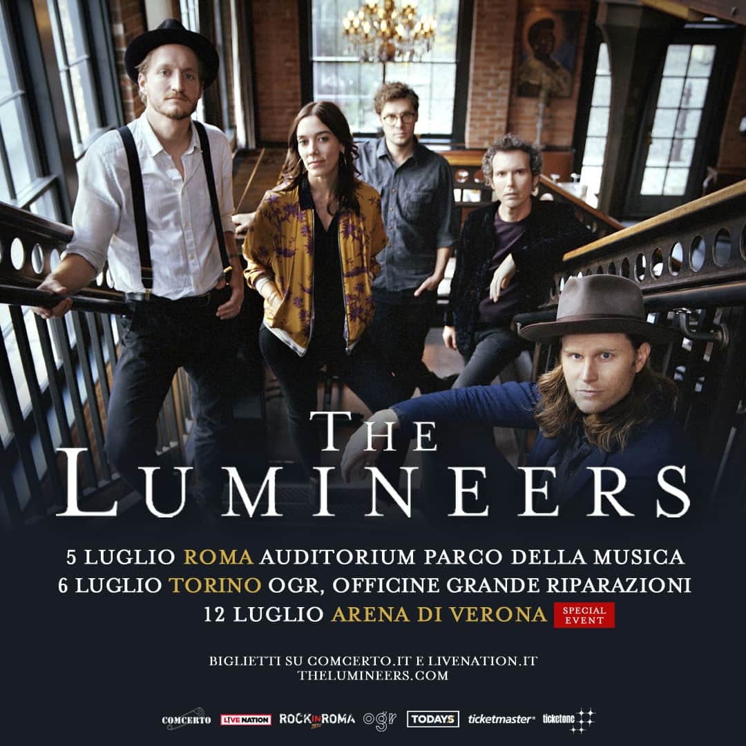 The Lumineersさんのインスタグラム写真 - (The LumineersInstagram)「Italy! We’re coming to Rome on July 5th and Turin on July 6th. Tickets go on sale on Monday December 2nd. Fan Club pre-sale starts on Saturday October 30th at 11am CET. Get your tickets at thelumineers.com/tour-dates/」11月29日 23時20分 - thelumineers