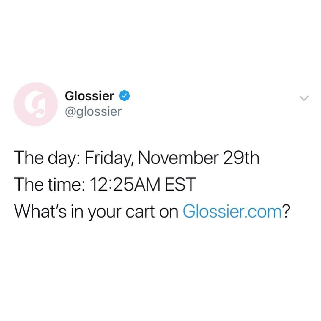 Glossierさんのインスタグラム写真 - (GlossierInstagram)「⬇️✍️」11月29日 14時26分 - glossier