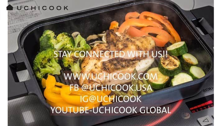 UchiCookのインスタグラム：「From UCHICOOK to you, Happy Thanksgiving! ⠀ ⠀ Try this easy 9-minute Grilled Chicken Breast using Steam Grill tomorrow🙌 You may be tired of preparing and cooking after the thanksgiving madness but this recipe will won’t take your time at all :) 😉 ⠀ ■ INGREDIENTS⠀ • 200g (0.4lb) Boneless chicken breast⠀ • 100g (0.2lb) Asparagus⠀ • 100g (0.2lb) Zucchini⠀ • 100g (0.2lb) Red and yellow peppers⠀ • 100g (0.2lb) Broccoli⠀ • Some Black pepper, sea salt, garlic powder and virgin extra olive oil⠀ • 1 tbsp Rosemary⠀ ⠀ ■ INSTRUCTIONS⠀ 1. Marinate chicken with olive oil, black pepper, sea salt, garlic powder and rosemary and leave it for 15 min at least.⠀ 2. Cut vegetables.⠀ 3. Preheat the grill for 3 minutes over medium high heat.⠀ 4. Grill the chicken for 3 minutes over medium heat until golden brown, covered.⠀ 5. Turn over and grill for 3 minutes, covered.⠀ 6. Place the vegetables around the meat.⠀ 7. Add 1/4 cup water in the ridge surrounding the grill and steam for another 3 minutes, covered.⠀ Enjoy your meal!⠀ • ⠀ • ⠀ • ⠀ #uchicook #steamgrill #chickenbreast #grilledchicken #thanksgiving #kitchentools #healthylife #easyrecipes #thanksgivingrecipes #quickmeals #fooddeco #lifestyleblogger #chickenrecipes #foodporn #kitchengoals #kitchendeco #yummy #healthy #healthyrecipes」