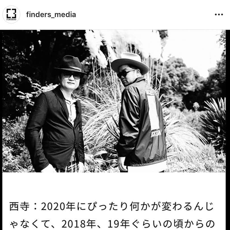 西寺郷太さんのインスタグラム写真 - (西寺郷太Instagram)「FINDERS 対談連載更新されました。U2マニアの米田智彦編集長に、色々話聞いてます。「西寺郷太 の Pop'n Soul を探して」」11月29日 14時50分 - gota_nonareeves