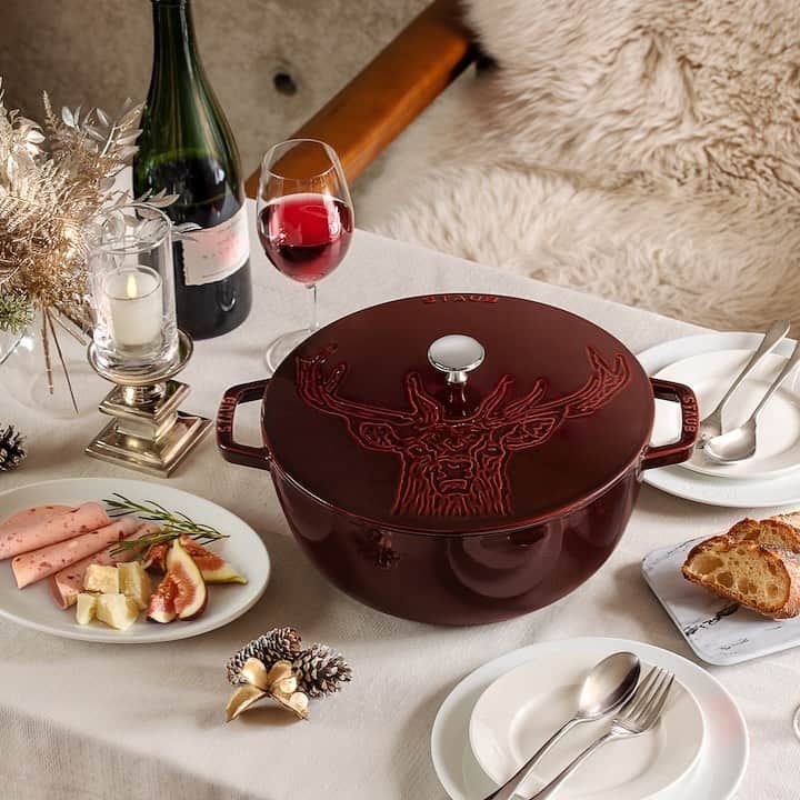 staub スノークリスタルココット チェリー staub スノークリスタル