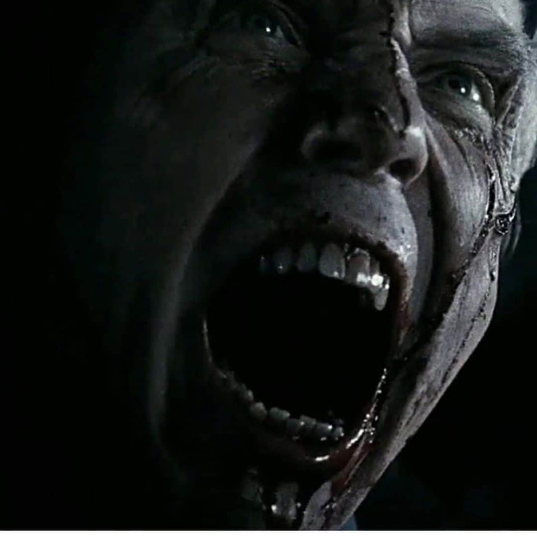 ロブ・ゾンビのインスタグラム：「Why is this man screaming? Because it's his Birthday! Happy Birthday to my buddy @richbrake . Party on Midnight Wolfman 🐺! Party on ! 🎉💥🎈💀#happybirthday #richardbrake #halloween2 #31#3fromhell #robzombie」