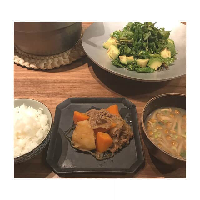 野波麻帆さんのインスタグラム写真 - (野波麻帆Instagram)「. 今夜は肉じゃが。😚」11月29日 18時58分 - mahononami