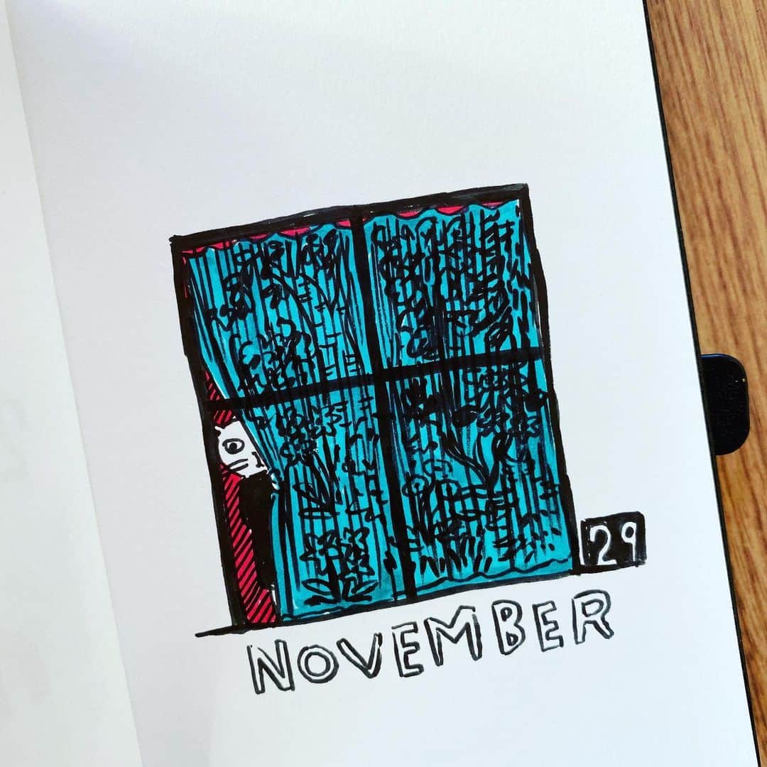 のインスタグラム：「チラッ  #yumikitagishicalendar_november」