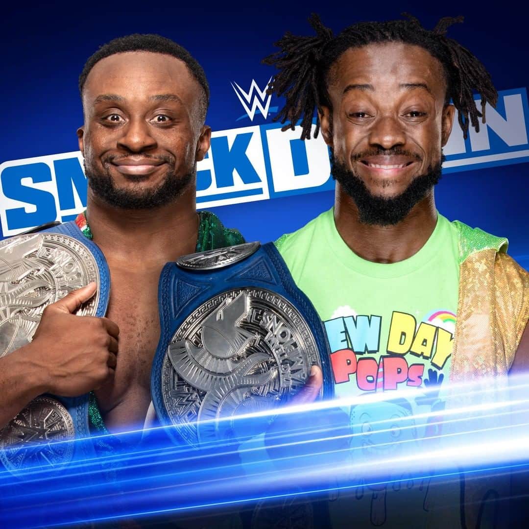 WWEさんのインスタグラム写真 - (WWEInstagram)「The #NewDay will put their Tag Team Titles on the line when they issue an open challenge TONIGHT on #SmackDown! @thetruekofi @wwebige」11月30日 8時04分 - wwe