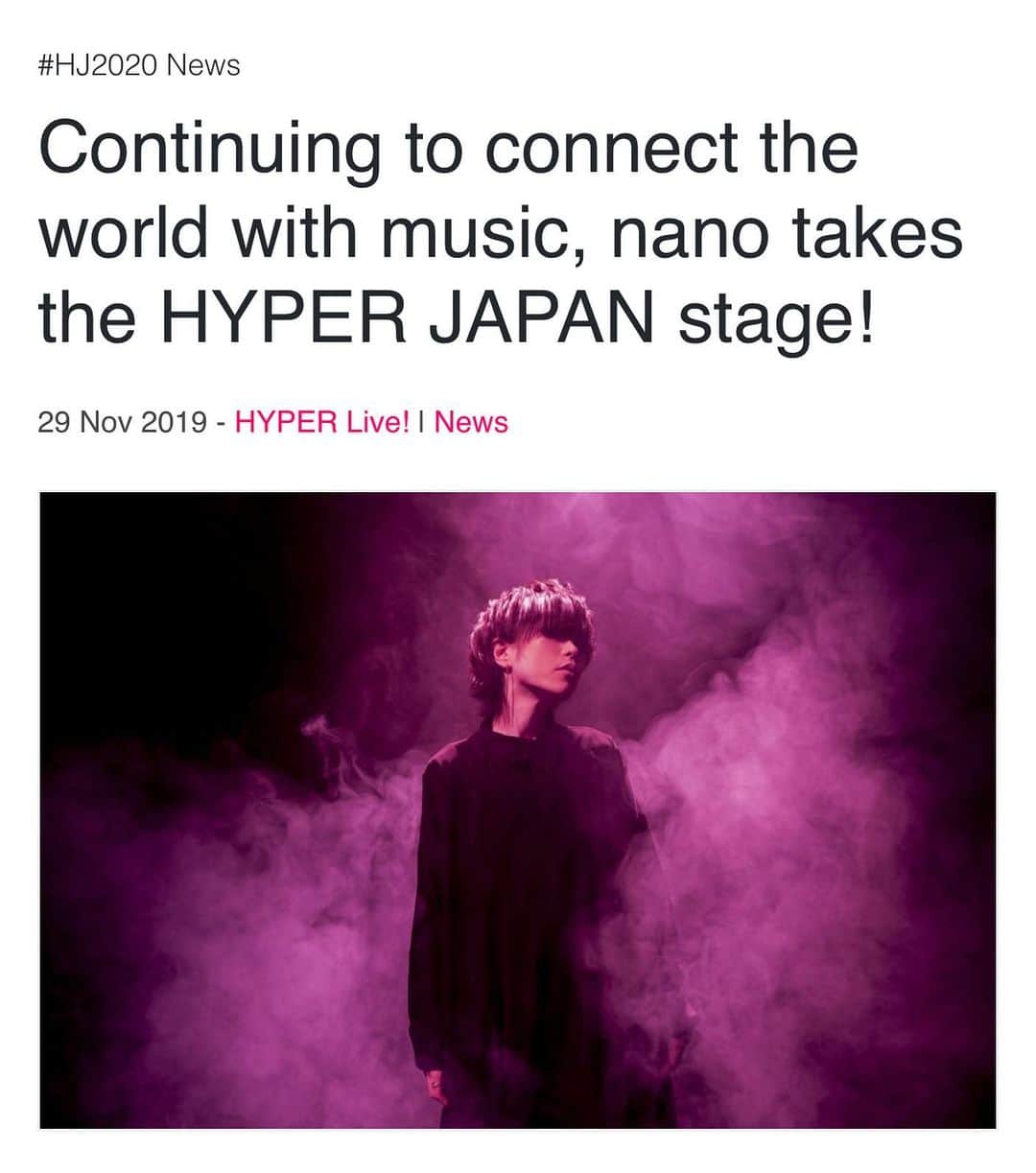 ナノのインスタグラム