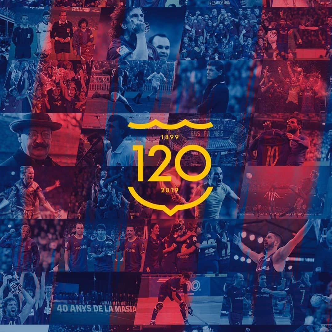 アドリアーノ・コレイアのインスタグラム：「Felicidades al @fcbarcelona por sus 120 anos de história ! Para mi ha sido un honor poder hacer parte de esta historia !👏🏻👍💪#viscabarca#felicitats#120anos#🔵🔴」