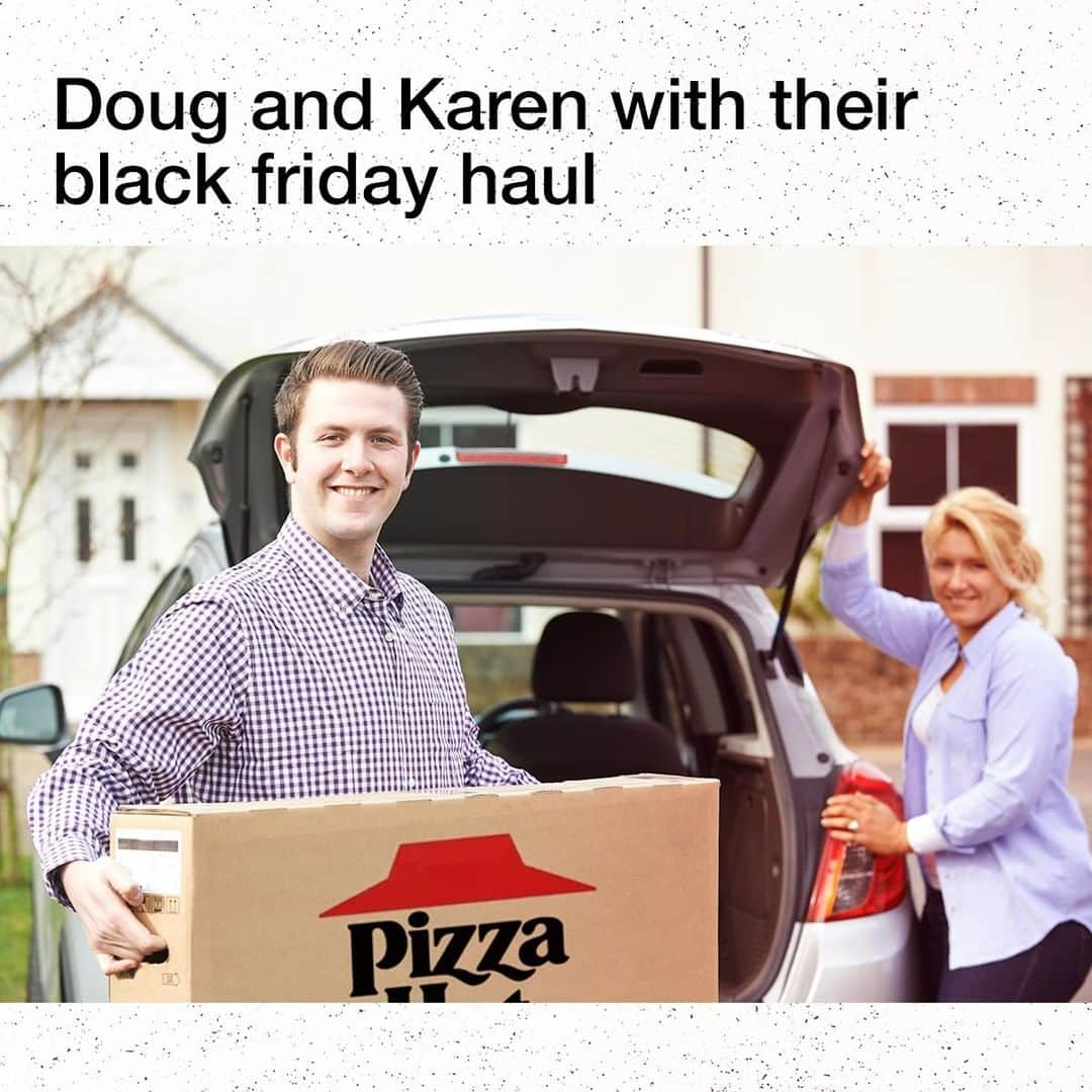 Pizza Hutさんのインスタグラム写真 - (Pizza HutInstagram)「What a steal, Doug and Karen!」11月30日 1時00分 - pizzahut