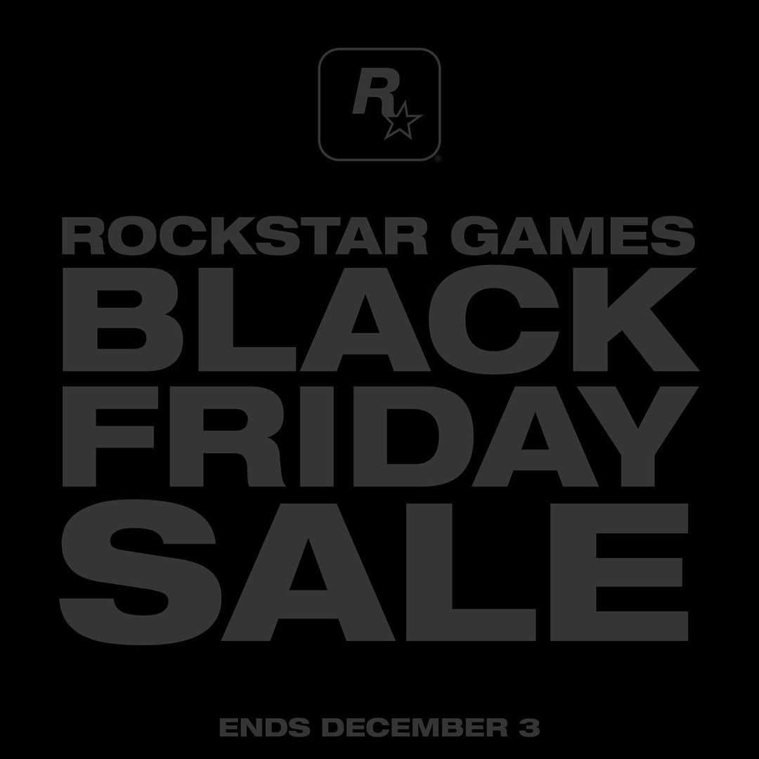 ロックスター・ゲームズさんのインスタグラム写真 - (ロックスター・ゲームズInstagram)「The Rockstar Games Black Friday Sale  Shop the Rockstar Games Launcher for the best prices ever on GTAV and Red Dead Redemption 2  At rockstarwarehouse.com, you can get up to 70% off select classic Rockstar Games titles, discounts on the console versions of Red Dead Redemption 2 and more: http://rsg.ms/28f8ff9  Ends December 3rd」11月30日 1時09分 - rockstargames