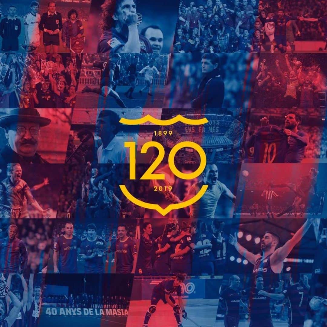 マルク・ムニエッサのインスタグラム：「Feliços 120 anys d’història @fcbarcelona 🔴🔵 Un orgull haver format part del millor club del món⚽️」