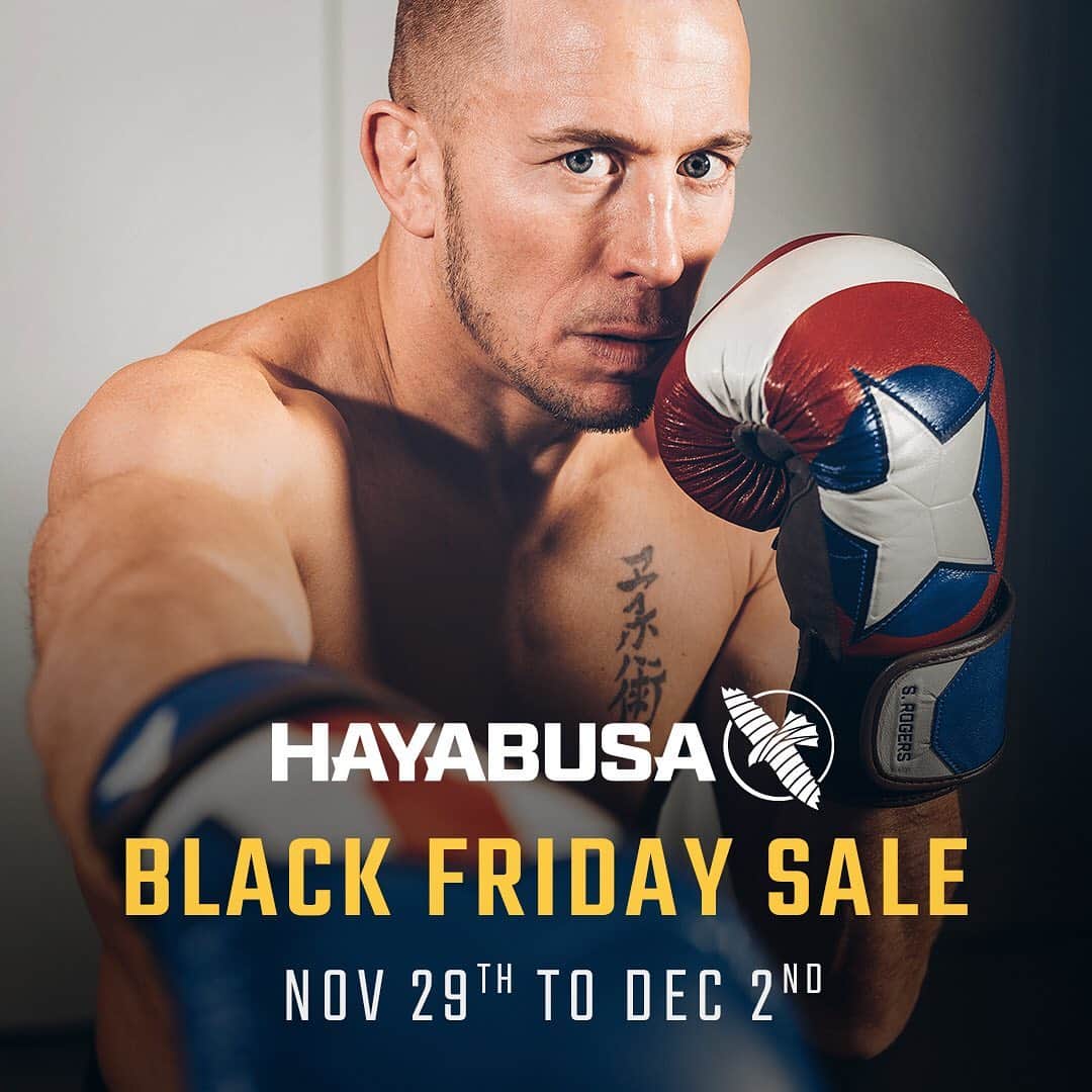 ジョルジュ・サンピエールさんのインスタグラム写真 - (ジョルジュ・サンピエールInstagram)「Check out @hayabusacombat's Black Friday sale this weekend!  Up to 40% off glove and gi bundles, including Marvel Hero Elite gear.  Don't miss out — Nov 29th to Dec 2nd #TeamHayabusa  Hayabusafight.com/BlackFriday2019」11月30日 3時12分 - georgesstpierre