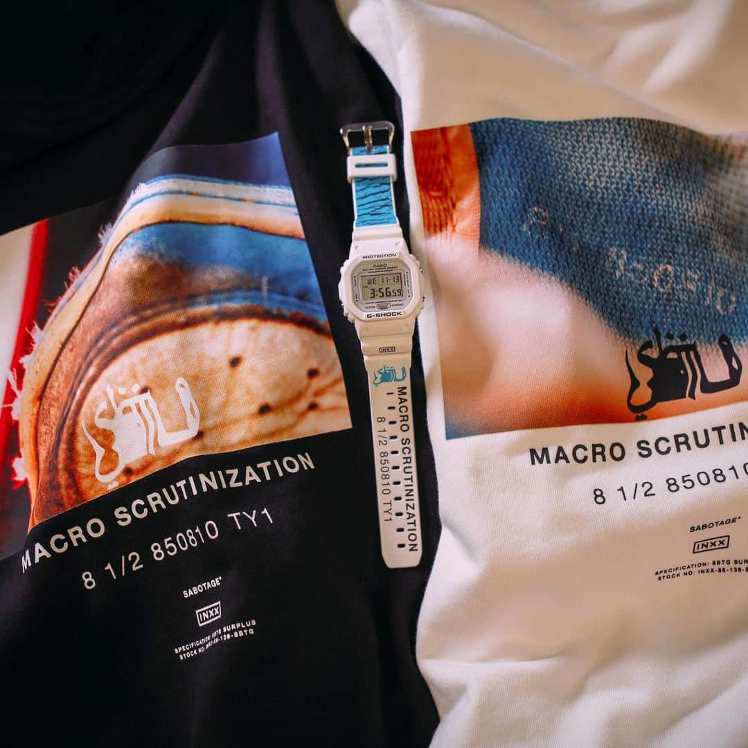 Freshnessさんのインスタグラム写真 - (FreshnessInstagram)「After quite the back-to-back set of releases, @mr_sabotage and @inxx.official are teaming up for their own G-SHOCK accompanied by a set of apparel. The “Macro Scrutinization” pack will be releasing at Culture Cartel in Singapore on December 6th and will be on sale until the 8th #freshnessmag」11月30日 3時29分 - freshnessmag