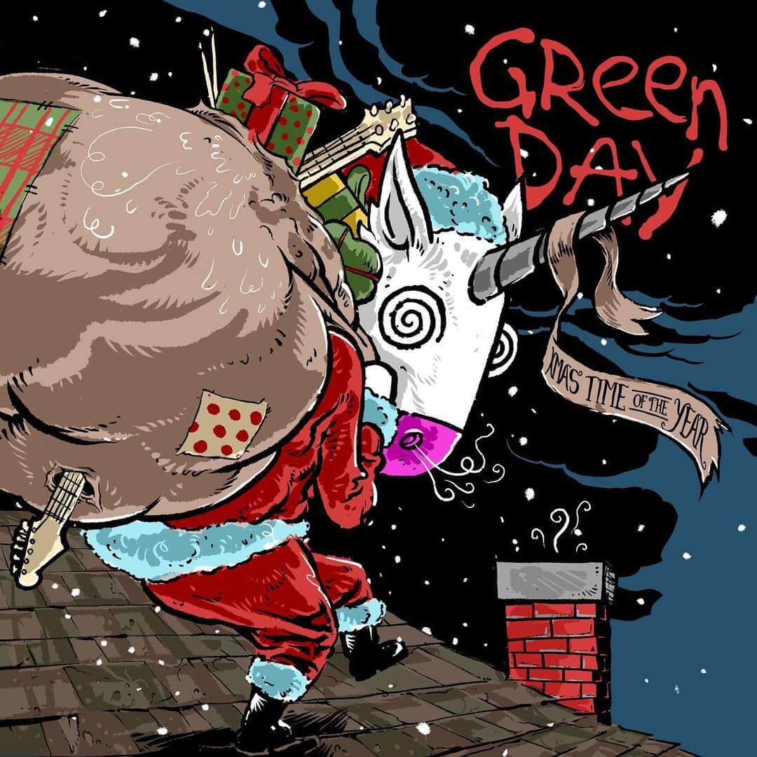 Green Dayさんのインスタグラム写真 - (Green DayInstagram)「Deck the halls!!! 🦄🎄」11月30日 5時10分 - greenday