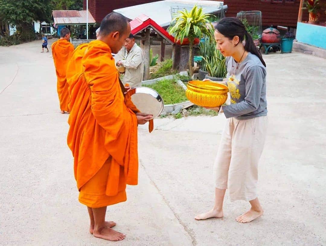 タイ国政府観光庁さんのインスタグラム写真 - (タイ国政府観光庁Instagram)「⠀ ／⠀ 皆さま☀️⠀ サワッディー・カー🙏⠀ ＼⠀ ⠀ 今日の #thailovers は... @otopvillages_thailand さん😘⠀ ⠀ タイ東北部にあるプーム村での朝の托鉢風景をパチリ🙏✨⠀ ⠀ タイの朝は僧侶たちの托鉢によって始まります☀️⠀ 早起きしてタイの仏教文化に触れて、いつもと違った特別な朝を過ごしてみるのもオススメです🍁⠀ ⠀ 📷 @otopvillages_thailand⠀ 📍ウドーンターニー県ナユーン郡プーム村⠀ ⠀ ・・・・・・・⠀ ［タイ好き（THAI LOVERS）な皆さんの写真を大募集🇹🇭💕］⠀ ⠀ ハッシュタグ #thailovers をつけて、タイで撮影した写真を投稿すると、こちらでご紹介させて頂くことがあります🐥⠀ ⠀ 皆様からの投稿をお待ちしています‼️⠀ ⠀ #repost #タイ  #タイ僧侶 #朝の風景 #托鉢風景 #ローカル体験 #タイ寺院 #微笑みの国 #こんなタイ知らなかった #もっと知りタイ #はじめてのタイ #タイ旅行 #バンコク旅行 #旅好きな人と繋がりたい #旅行好きな人と繋がりたい #海外旅行 #thailand #monk #AlmsGivingCeremony  #temple #amazingthailand #thailandtravel #thailandtrip #thai #thaistagram #lovethailand #localexperience #thainess」11月30日 18時06分 - amazingthailandjp