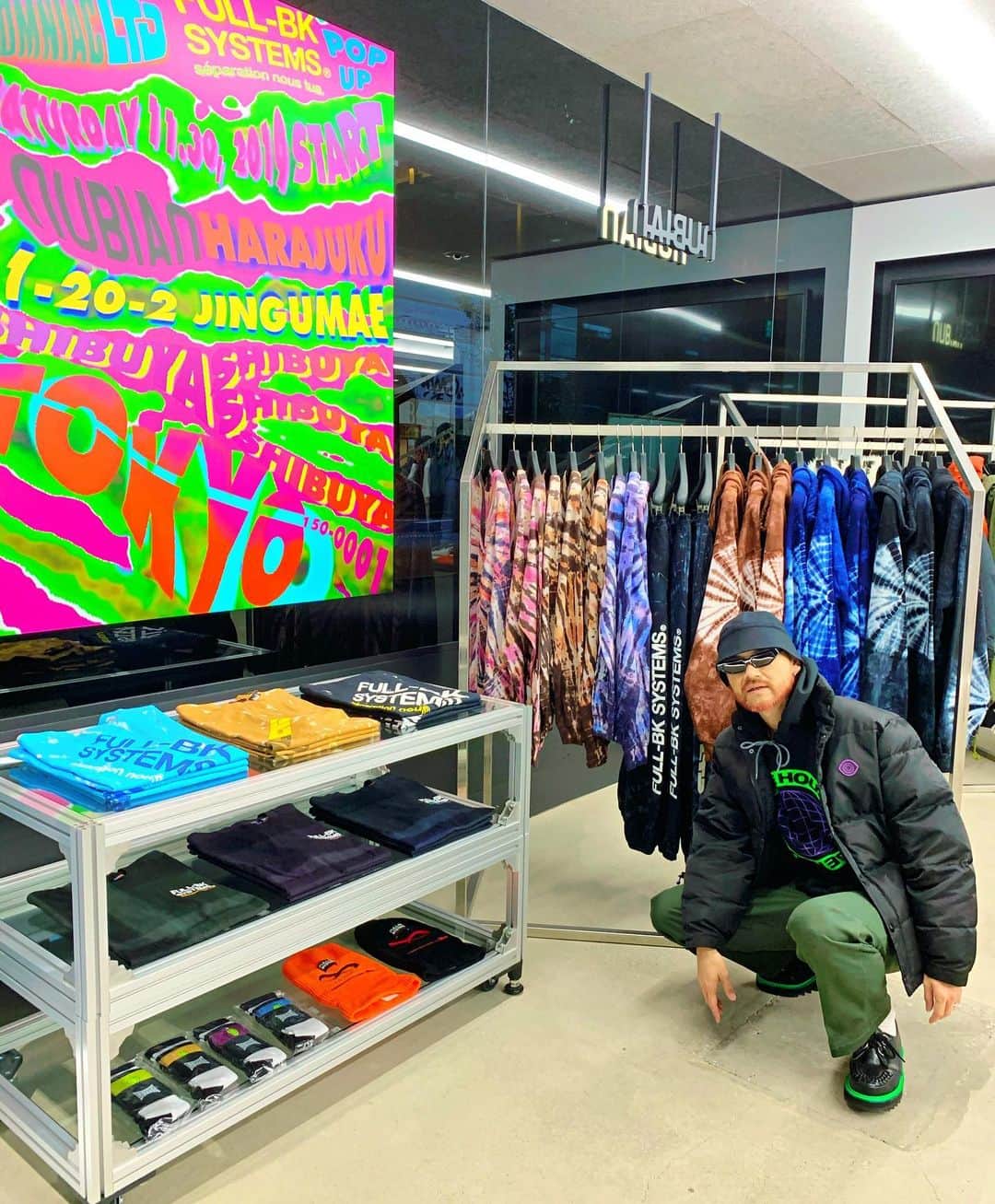 DJ DARUMAのインスタグラム：「@insomniacltd × @fullbk  at @nubian_tokyo アイテム超イイので是非👁‍🗨」