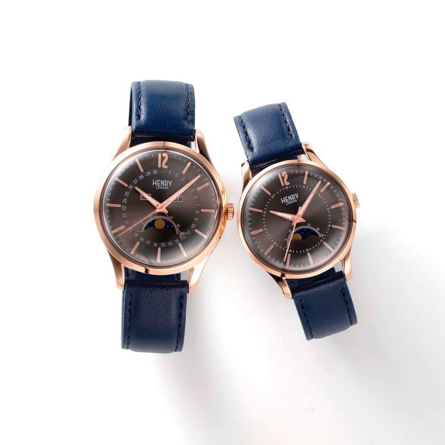 TiCTACさんのインスタグラム写真 - (TiCTACInstagram)「「HENRY LONDON」各¥26,000＋tax Xmasプレゼントにもおすすめ、月の満ち欠けがわかるロマンチックなペアモデル。シックなボルドーとグレーはTiCTAC別注カラーです。 ・ 二人の記念日にお揃いの腕時計を。一緒の時も離れている時も、いつも身に着ける腕時計が二人の時間を繋ぎます。 #henrylondon  #ヘンリーロンドン  #ヘンリーロンドン腕時計 #tictac #watch  #チックタック時計店 #時計 #腕時計 #誕生日プレゼント時計 #記念日プレゼント時計 #クリスマスプレゼント時計 #ムーンフェイズ #月齢表示 #月齢 #henrylondonwatches  #時計店 #クリスマスプレゼント時計 #pairwatch #ペアウォッチ #お揃いの時計 #お揃いの腕時計 #時計クリスマスプレゼント #バレンタインプレゼント時計 #バレンタインプレゼント」11月30日 11時28分 - tictac_press