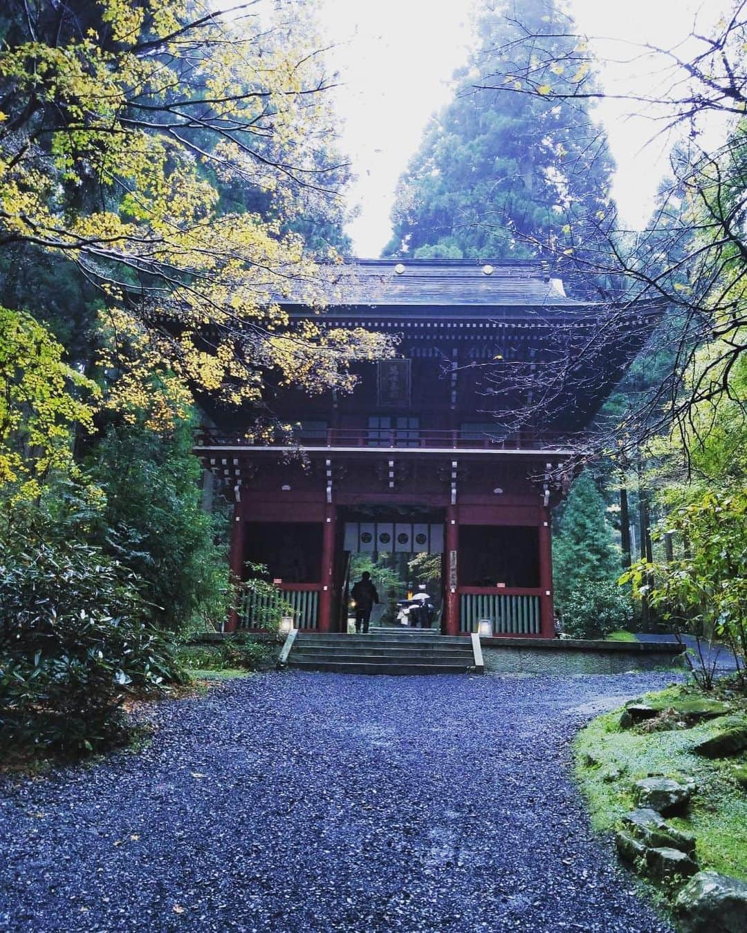 羽田美智子さんのインスタグラム写真 - (羽田美智子Instagram)「ずーっと行きたかった『お岩神社』さん。念願叶って、お仕事帰りに参拝させていただきました！とっても空気が澄んでて清々しくて、雨降っていたのも美しくて、心が晴れ晴れとしました☀️ パワースポットとして近年人気だそうですが、聖なるものが充満してて素晴らしい所でした✨✨ またすぐにでも訪れたいす！ 皆様にも聖なるものが届きますように✨✨✨ #茨城県 #日立市 #御岩神社 #パワースポット」11月30日 11時39分 - michikohada