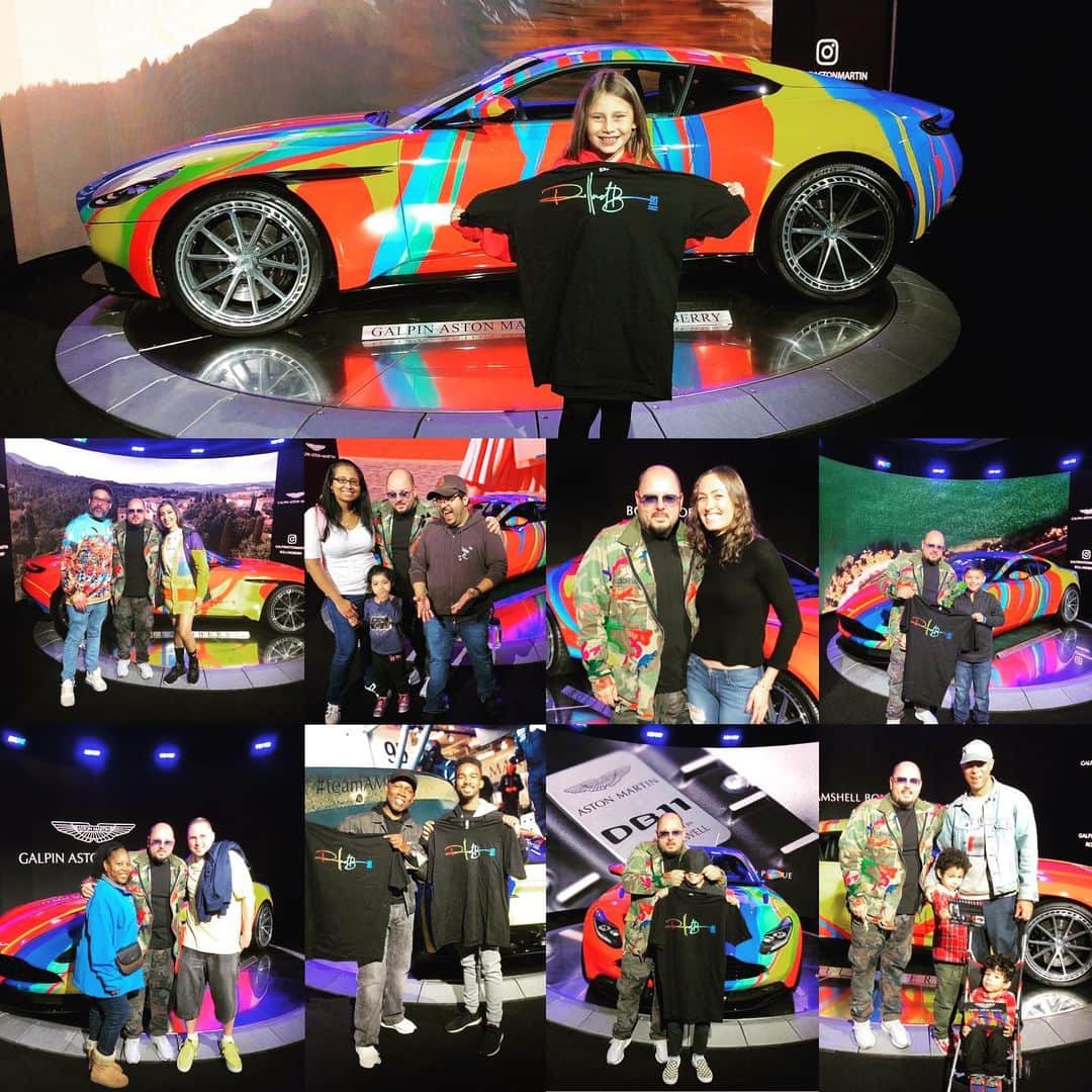 のインスタグラム：「I can’t tell you how much fun it is meeting talking and taking pics with friends , old and new.. and fans ! I don’t have to be here I choose to be here and have fun and tell silly stories which if you know me it’s what I do best ! I’m truly honestly blessed and this is a great experience one of the best of my life .. if you told me when I was being expelled multiple times or told “you will be a ditch digger , or an inmate... or a complete waste of talent “well jokes on you this is one hell of a ditch one hell of a jail cell... never give up believing in your souls power and embrace your strength.. in life people either tear you down or build you up.. figure it out and surround yourself with people who love you and support you!! People who don’t take your for granted or that don’t see you .. trust yourself, The rest just comes if you make decisions out of L O V E ! Create from within... and win.. #rollandberry #believeinyourself #astonmartin #galpinautosports #streetartist #contemporaryart #artcar #love #energy #frequency #vibration #connectwithpeople #choosehappiness #billionaire #buyart #yatchlife #exoticcars #laautoshow #unstoppable #universe #iwillalwaysmissyoujason」