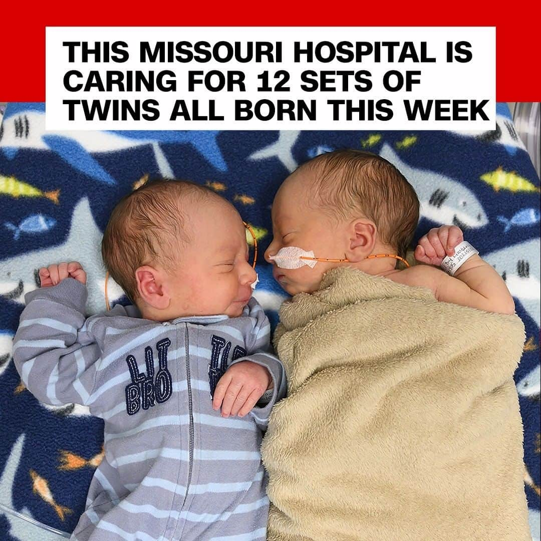 CNNさんのインスタグラム写真 - (CNNInstagram)「While much of America was gathering around a dining table on Thanksgiving, a hospital in Missouri stayed busy caring for not one, not two, not even three, but 12 sets of newborn twins. The cuteness overload occurred this week at Saint Luke's Hospital in Kansas City. Staff believe it's the largest number of twins the hospital has ever cared for at once. (📸: Helen Ransom/Faces You Love)」11月30日 11時55分 - cnn