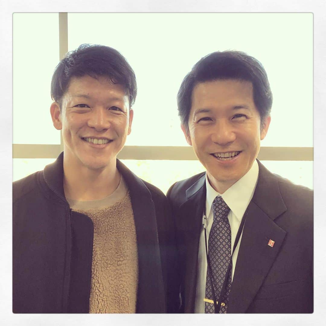 駿河太郎さんのインスタグラム写真 (駿河太郎Instagram)「たまに似てると言われてた 宮川 一朗太 先輩と‼️ 久しぶりに現場が一緒やったので