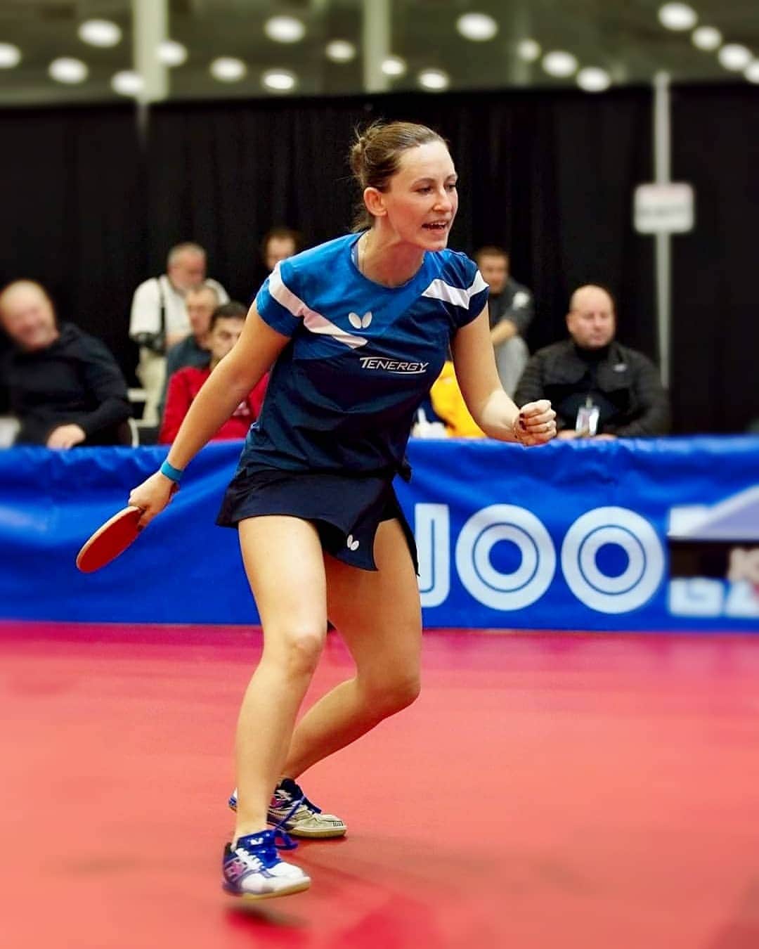 ガリア・ドボラクのインスタグラム：「🏓🌪 I just realized in January it will turn 2⃣5⃣ years since I started to play table tennis 🤯 📸: Allan Ho #tabletennis @butterflyttofficial」