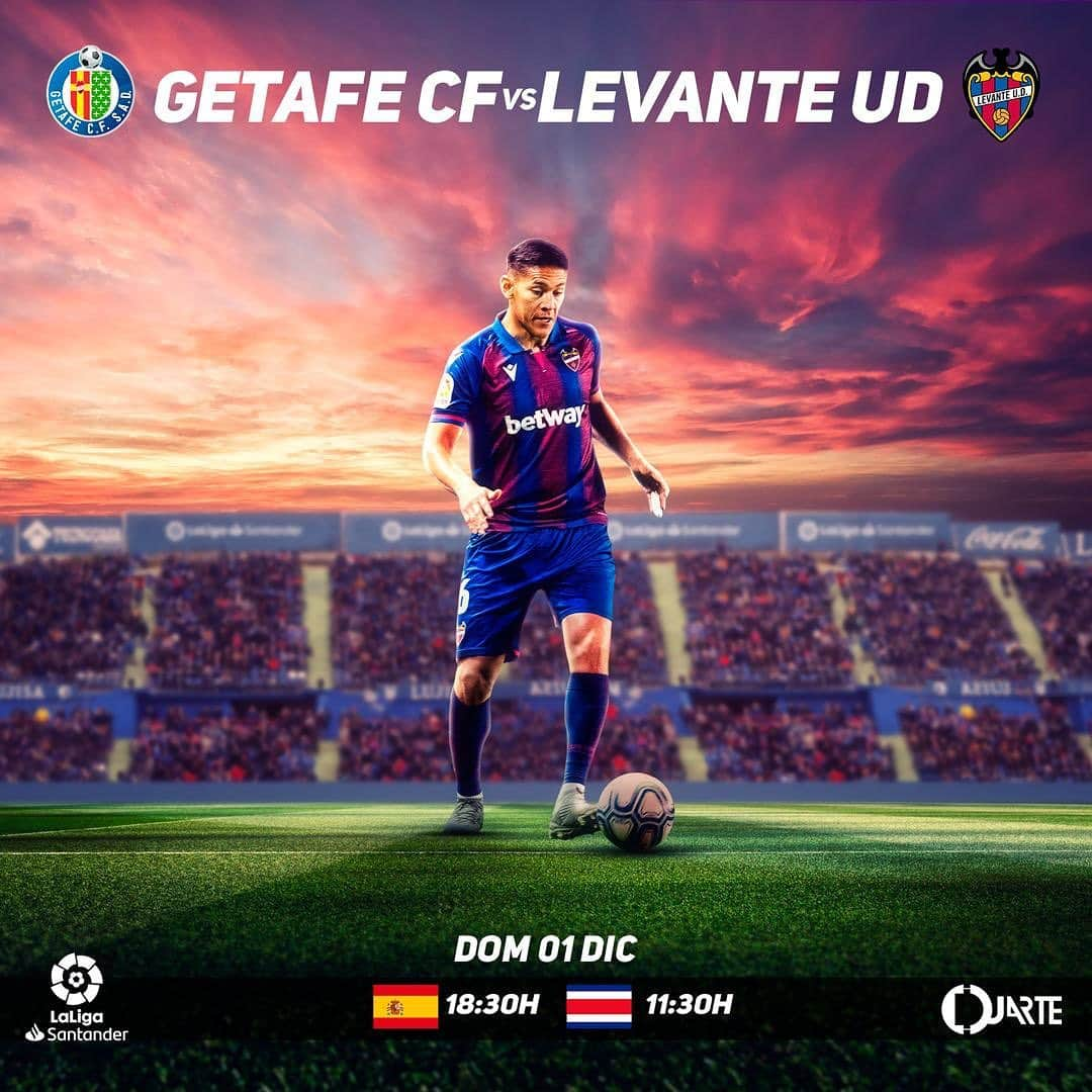 オスカル・デュアルテさんのインスタグラム写真 - (オスカル・デュアルテInstagram)「@levanteud 🔵🔴 🆚 Getafe. 🏆 LaLiga Santander .. ⚽️ Jornada 15... 🏟  Coliseum Alfonso Pérez 📅 domingo 01 de diciembre ⏰ 18:30h 🇪🇸 11:30h 🇨🇷」12月1日 2時55分 - oduarte06