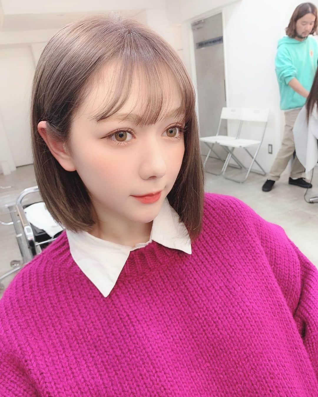 村重杏奈さんのインスタグラム写真 - (村重杏奈Instagram)「超絶髪色かわいい🥺❤️👍🏻 いつもありまとです🥺❤️👍🏻」11月30日 18時39分 - hktanna4848