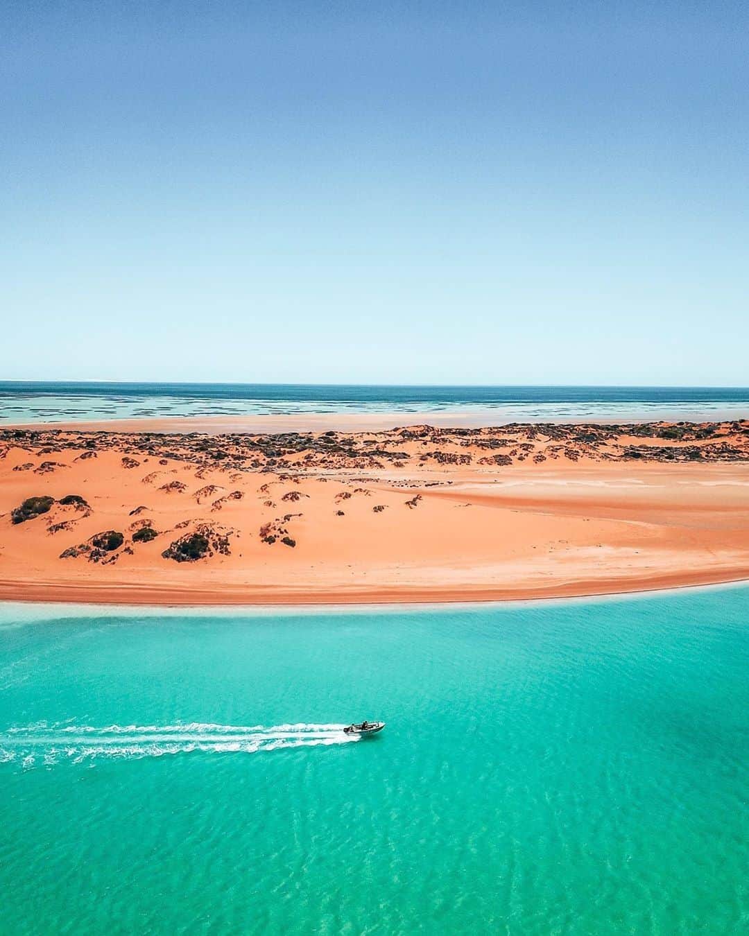 Australiaさんのインスタグラム写真 - (AustraliaInstagram)「Cruise into the weekend with @westernaustralia’s unreal colours. 🚤 @_roamingaus_ loved exploring #FrancoisPeronNationalPark in a “tinnie” to get to corners where cars can’t go, like this stunning post at #CapePeron. Part of @australiascoralcoast’s Shark Bay World Heritage Area, this national park is a 9-hour drive or a short flight from @destinationperth. While you enjoy the wonderful contrasts of white beach, red cliffs and blue waters, make sure you keep an eye out for turtles, manta rays, dugongs and dolphins, especially from the top of the cliffs. 👀  #seeaustralia #thisiswa #australiascoralcoast #thegreatoutdoors  #travel」11月30日 19時00分 - australia