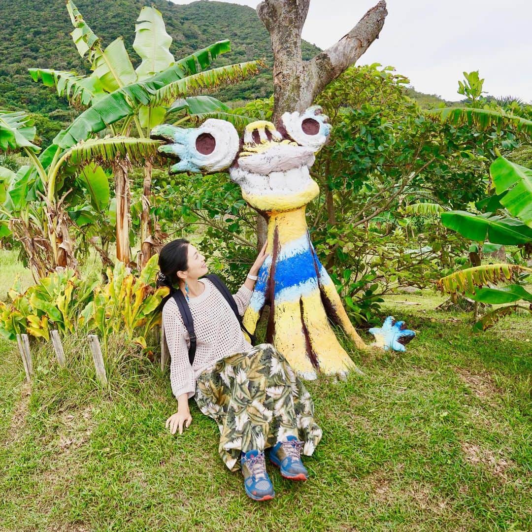 のインスタグラム：「風邪ひきながら、八重山に行ってきました！ シーサー農園は、米子焼の かわいい？摩訶不思議な？ なんともいえない癖になるシーサー達がたくさんいました😂  #島旅#島#船旅#旅#国内旅行#日本の島#八重山#石垣島#シーサー農園」