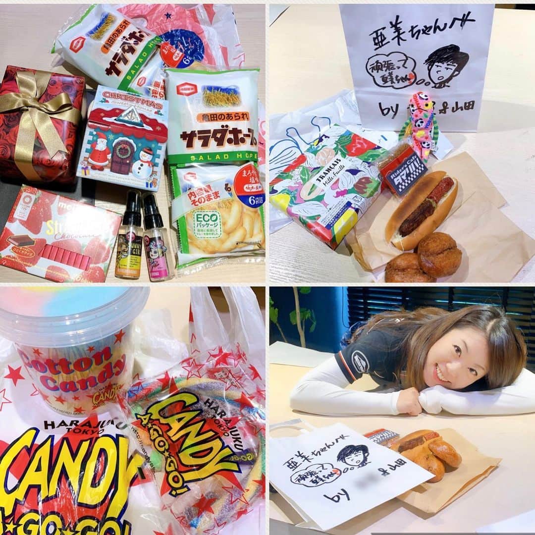 のインスタグラム：「来てくれた皆さま、🤗💓 お差し入れ、プレゼントも、🎁 #ありがとお💖🥰 Thank you soooooo much for all of my fans. 🥰 Ami Kimura . #木村亜美 #長くずっと皆さまに支えられ感謝でいっぱいです #ありがとうございます✨ . #クシタニ #kushitani #クシタニ横浜店 #木村亜美 #横浜 #マリンアンドウォークヨコハマ #marineandwalk #marineandwalkyokohama #バイク女子 #バイク乗り #女性ライダー #motorcyclegirls #girlswhoridebikes #girlswhoridemotorcycles #bikegirls #bike_japan」
