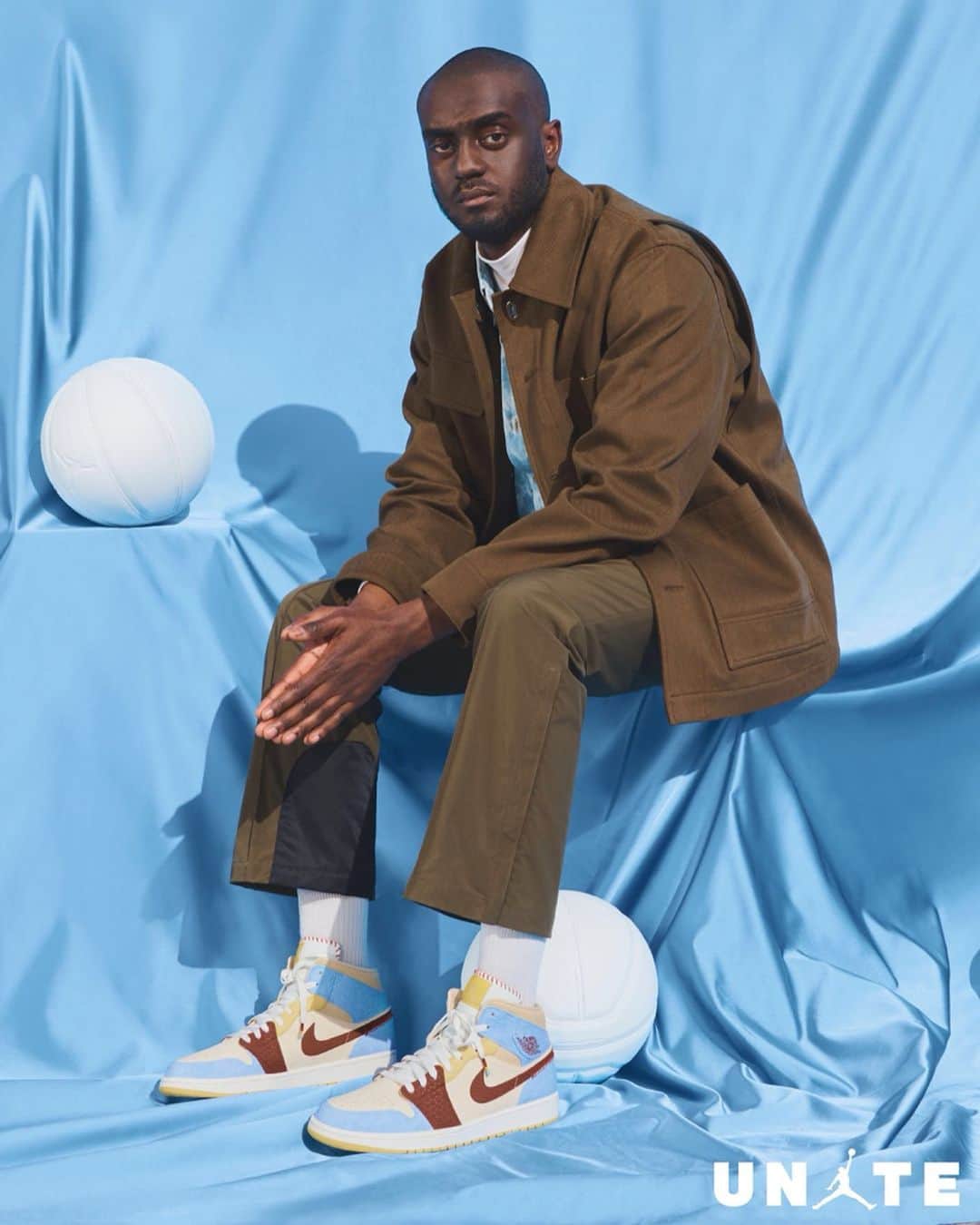 Jordanのインスタグラム：「Inspired by their vibrant neighborhood, @MaisonChateauRouge brings African culture to the forefront of their Parisian fashion house. #JUMPMAN」