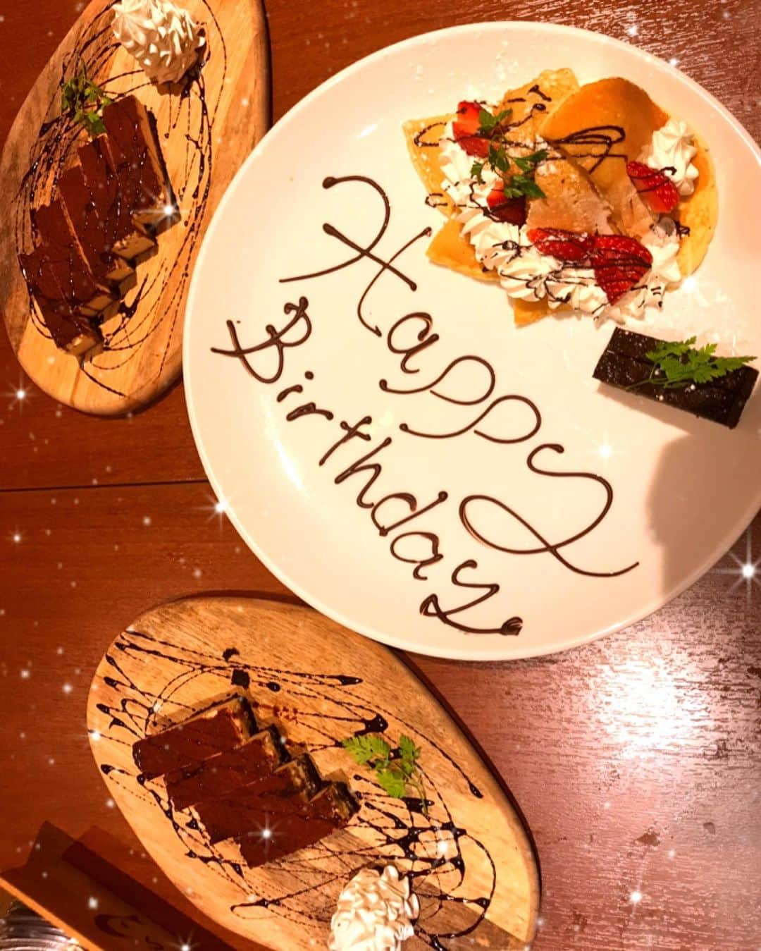 佐藤もも子のインスタグラム：「birthday cake🍰❤️ また楽しいこと考えます✨  もっともっと周りの人を笑顔にできるように✨🌟💐」