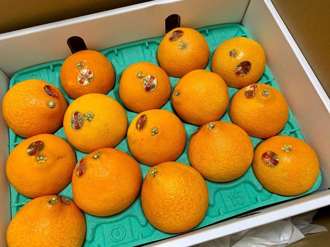 北口榛花さんのインスタグラム写真 - (北口榛花Instagram)「🍊みかん🍊  めっちゃ嬉しすぎ。 さっき届いたのにもう一個食べちゃった😋おいし🥰」12月1日 14時50分 - giantbaby_paru