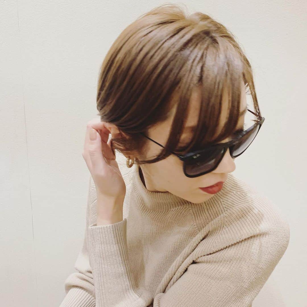 のインスタグラム：「#前髪　#カット　#ショートヘア #マッシュショート #カラーリング #ウォッシャブルニット #likeforlikes」