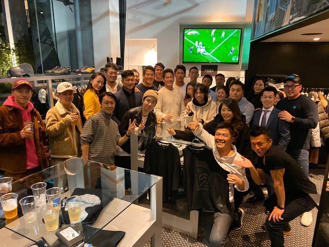君島良夫のインスタグラム：「SCRUM NIGHT in Shibuya  Fashion x Rugby  @paradox_tokyo  @muze_gallery」