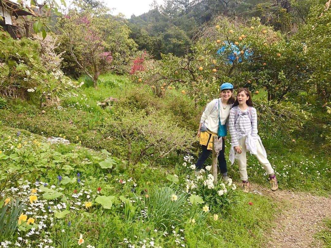 のインスタグラム：「発売中のランドネ1月号で「初めての友だちを誘う山」として日和田山を紹介しています 私自身何度も色々なところでおすすめしてきているし 東京近郊にお住まいの方にはお馴染みのハイキングルート 今更かな……と思いつつ、やっぱり好きなのです ・ 古代朝鮮半島から渡来した高麗人が開いた土地だと意識すると ふもとの風景まで含めてより面白くなってきます ・ 高麗駅前や登山口の道標として建てられた将軍標(チャンスン)は朝鮮半島における魔除けの境界標 秋から春にかけて登山道にコロコロと転がる柚子は奈良・平安の頃朝鮮半島から日本に渡ってきたものです ・ なんとなくしか知らなかったこの地域の歴史を改めて調べていたら 最近どうしても再訪したくて急遽旅してきた奈良県の飛鳥と深い繋がりがあることを知ってびっくり 心が求める景色には共通点があるのだなとしみじみしました ・ ・ 写真は日和田山からもアクセスできる山間の集落「ユガテ」での1枚です 林間を歩き回ってふとたどり着いた景色はまさに桃源郷 ・ 誌面には載せきれませんでしたが、ご紹介した以外にも親しみやすく味わい深いルートがたくさんある地域です ・ ・ #⛰ #登山 #トレッキング #ハイキング #日和田山 #ユガテ #ランドネ @randonnee_mag」