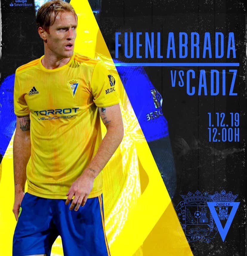アレハンドロ・フェルナンデス・イグレシアスのインスタグラム：「Partido muy difícil pero con más ilusión que nunca! 💛💙 Cádiz!! #mehandichoqueelamarillo #AF8」