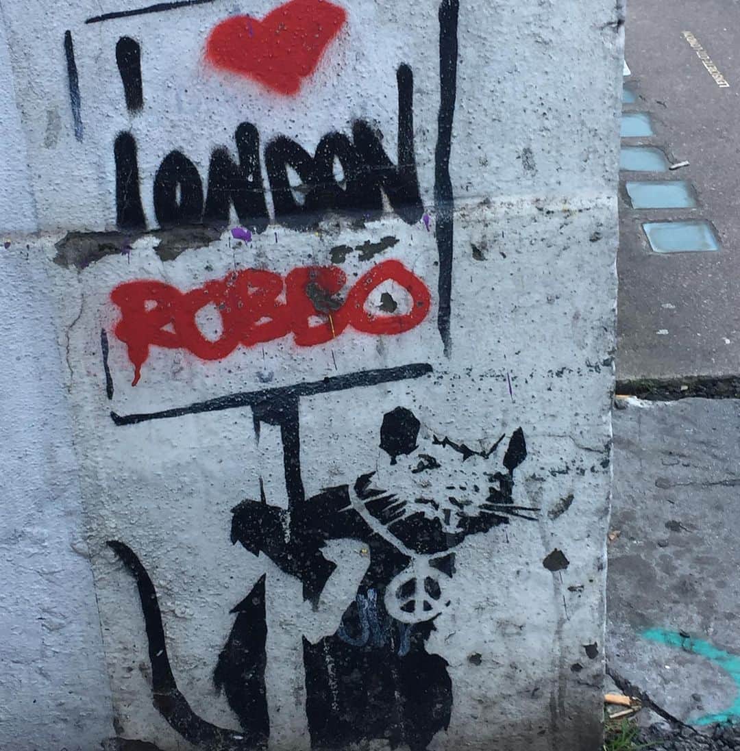 ふかしさんのインスタグラム写真 - (ふかしInstagram)「Banksy’s artworks in London.#banksy  #extinctionrebellion  #snortingcopper  #teamrobborat  #fallingshopper  #boyanddoginajohnnypump」12月1日 18時12分 - fukashi