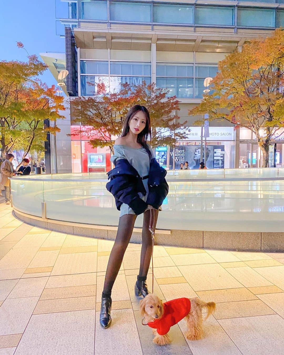 のインスタグラム：「#ootd﻿ ﻿ 裏起毛ソックスが暖かすぎて最強！﻿ ハイライト見てね✌️﻿ ﻿ 気管支炎３週間かかった！﻿ 長かったよ🥺❤️﻿ ﻿ ずっと寝込んでたから、はやく　@radiance.kashima のエステ行って痩せ体質&綺麗な脚をつくってもらいにいかなきゃ😭‼️﻿ ﻿ ﻿ ﻿ #fashion #ralphlauren #zara #gyda #roppongi #midtown #roppongimidtown」
