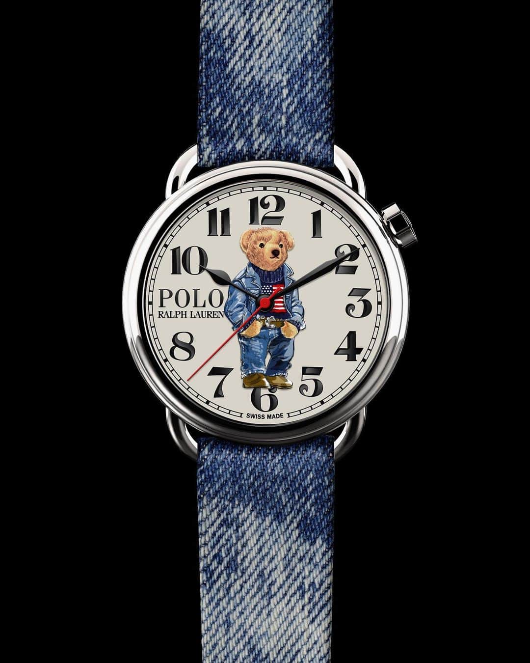 Polo Ralph Laurenさんのインスタグラム写真 - (Polo Ralph LaurenInstagram)「A celebration of #PoloRalphLauren heritage, the new #PoloBear Watch Collection draws from the storied history of three iconic bears, each representing a different facet of Mr. Lauren’s own unmatched style.⁣ ⁣ Featuring The Denim Flag Bear in a well-worn jacket, jeans, and the beloved Polo flag sweater — a look Ralph Lauren wore in an iconic 1989 advertisement. “I like things with utility, purpose, like an old saddle, an old cowboy shirt, an old pair of jeans. They have a timeless spirit.” ⁣ ⁣ Discover all three limited-production watches via link in bio.⁣ ⁣ #RalphLauren」12月2日 6時17分 - poloralphlauren