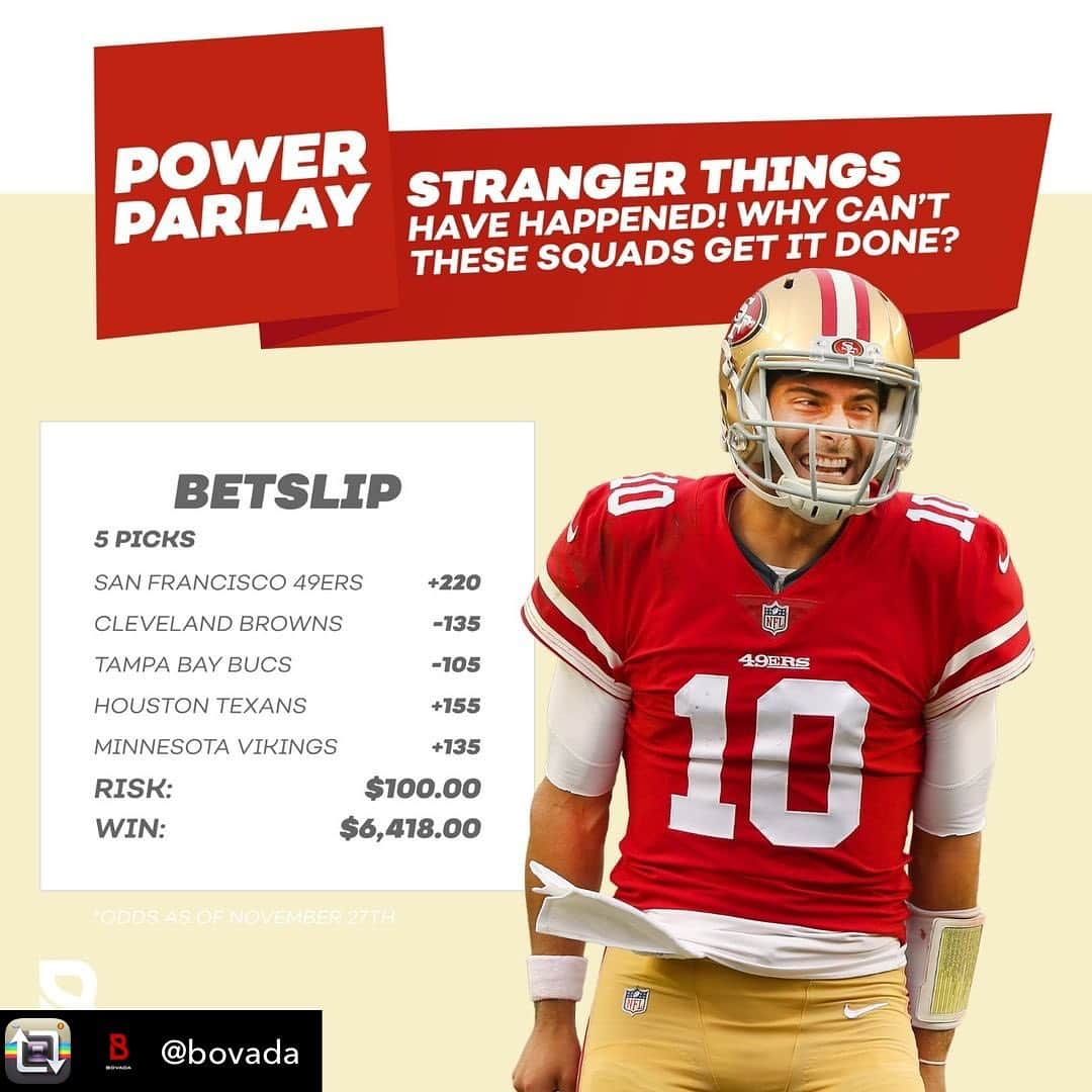 リサ・アンさんのインスタグラム写真 - (リサ・アンInstagram)「Repost from @bovada - How do you think our #BovadaPowerParlay will do today?  Check it out on our Twitter for a chance to win 💰 #NFL100 #Browns #GoNiners #GoBucs #Skol #WeAreTexans #nflsunday #nfl」12月1日 23時51分 - thereallisaann