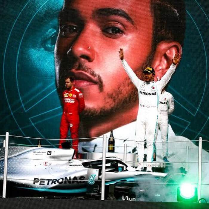 IWCさんのインスタグラム写真 - (IWCInstagram)「Congrats to @lewishamilton for his 6th title and the @mercedesamgf1 team for this amazing F1 winning season! Time to celebrate! #IWCPilot #IWCRacing #DrivenByEachOther #AbuDhabiGP - The Pilot's Watch Chronograph Edition "Mercedes- AMG Petronas Motorsport" (Ref. IW389005) is limited to 50 watches, featuring a black ceramic case and a black carbon fibre dial.」12月2日 0時52分 - iwcwatches