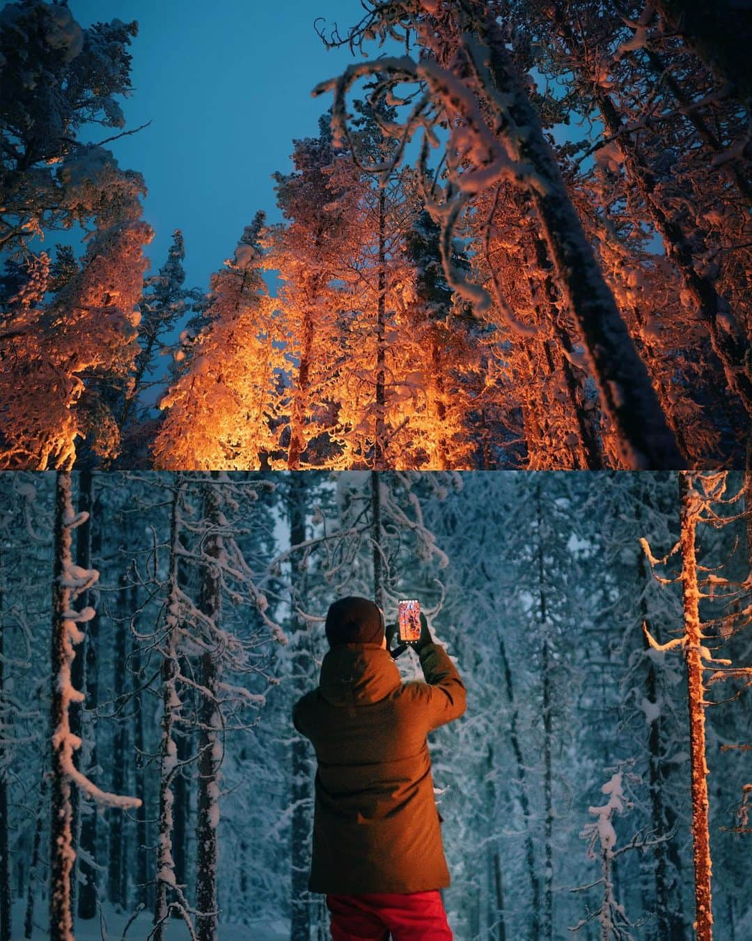 Simone Bramanteさんのインスタグラム写真 - (Simone BramanteInstagram)「{ 🔥 vs ❄ } • While I was in the polar night last week, I looked for the contrast between snow and warm tones, even to test the Reno2's Ultra Dark mode feature.  But there’s something more to know - @oppomobileit is giving you a chance to win a Reno2 phone and win a round trip for two to the magical and snowy Nordic landscapes above the Arctic Circle, including flights and hotel.  1 • Join the #Reno2ChristmasChallenge by taking the best night picture of what your Christmas greeting card would look like! 2 • Upload the Christmas post on your Instagram profile, follow @oppomobileit and tag them. 3 • Use #Reno2ChristmasChallenge to be entered for a chance to win. If you’d like, tag also a friend to invite them to join.  For more information, visit https://www.oppo.com/it/events/reno-studio-dream #OPPOReno2 #RenoStudioDream」12月2日 2時07分 - brahmino